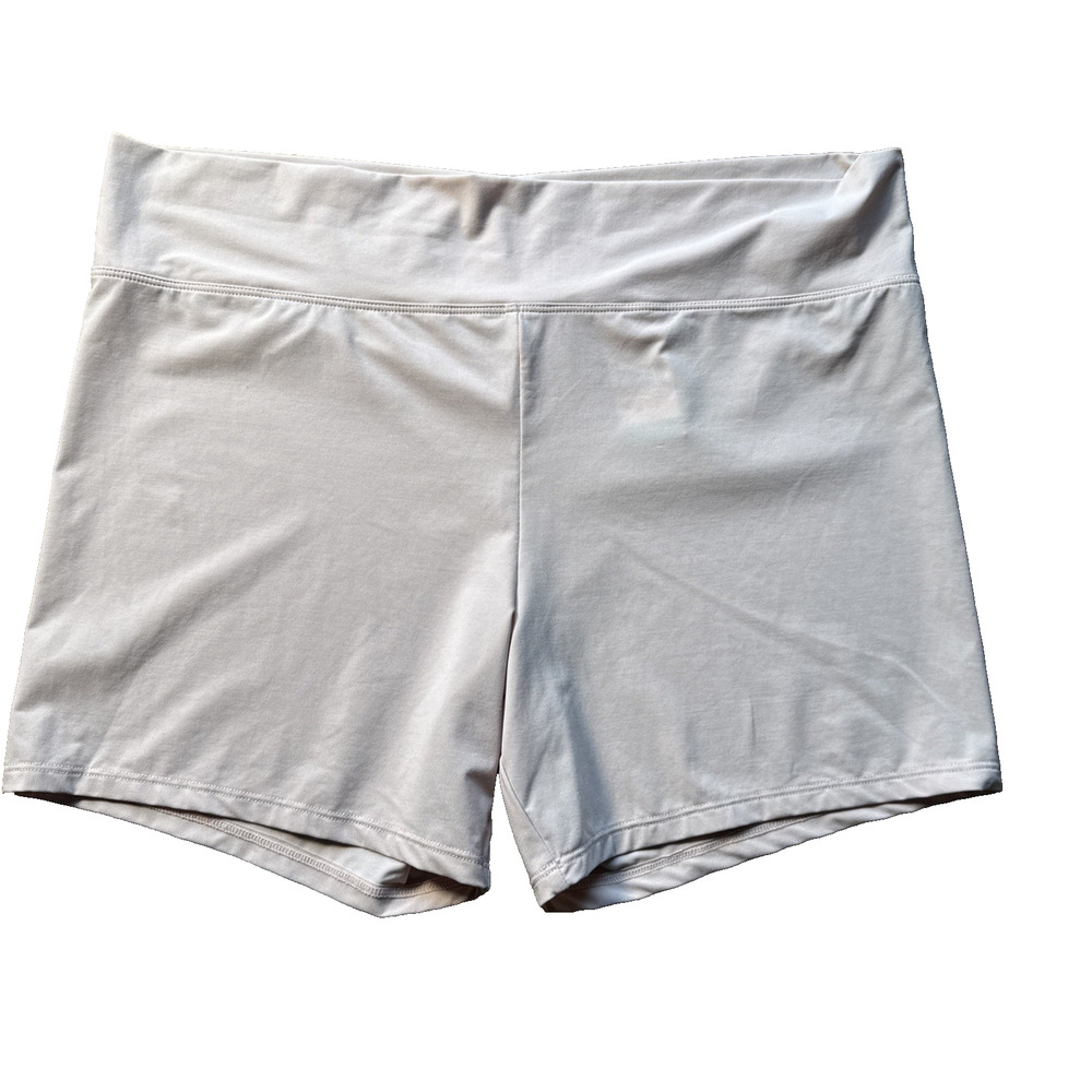 Natori Womens Power Comfort Active Shorts Beige Athleisure Lounge NWT Lg 785276